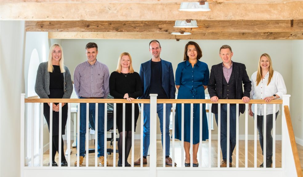 People standing on a mezzanine